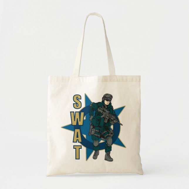 SWAT Police Officer Tote Bag (Front)