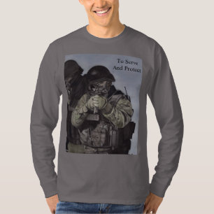 SWAT Police To Serve & Protect Men's Long Sleeve T-Shirt