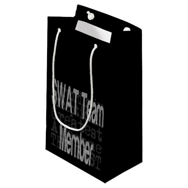 SWAT Team Member Extraordinaire Small Gift Bag (Front Angled)