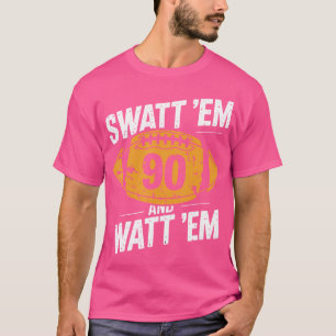 Swatt Em And Watt Em 90 Football T-Shirt