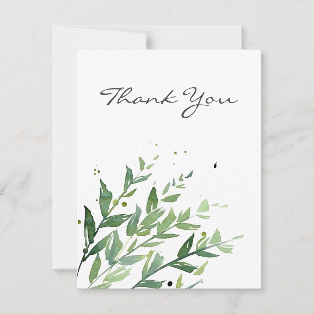 'Swaying 2' Thank You Card (Front)