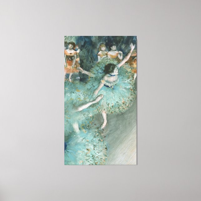 Swaying Dancer (Dancer in Green) Edgar Degas   Canvas Print (Front)