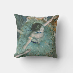 Swaying Dancer (Dancer in Green) Edgar Degas Cushion