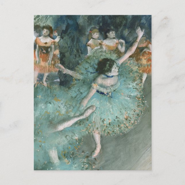 Swaying Dancer (Dancer in Green) Edgar Degas Postcard (Front)