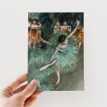 Swaying Dancer, Dancer in Green | Edgar Degas Postcard<br><div class="desc">Swaying Dancer, Dancer in Green (1877-1879) by French impressionist artist Edgar Degas. Degas is famous for his pastel drawings and oil paintings. He was a master in depicting movement, as can be seen in his many works of ballet dancers. Use the design tools to add custom text or personalise the...</div>