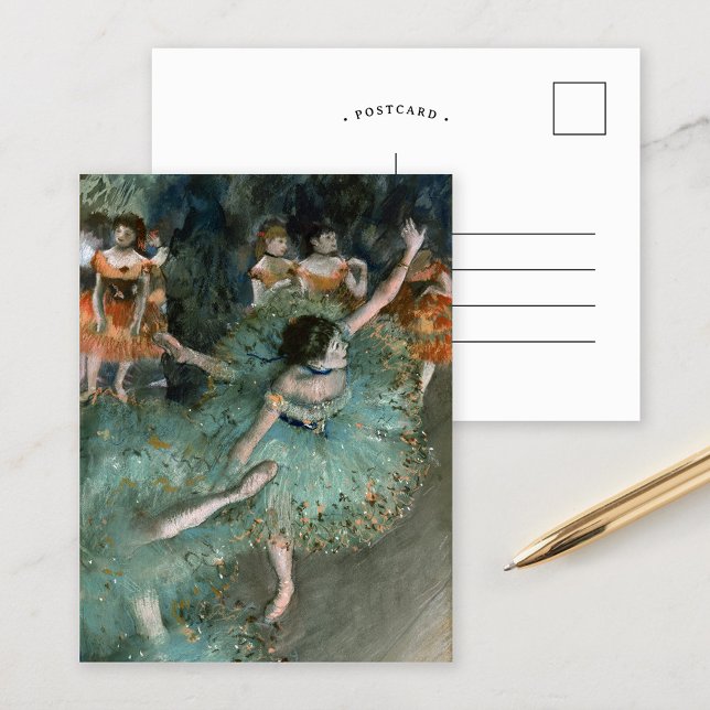 Swaying Dancer, Dancer in Green | Edgar Degas Postcard (Creator Uploaded)