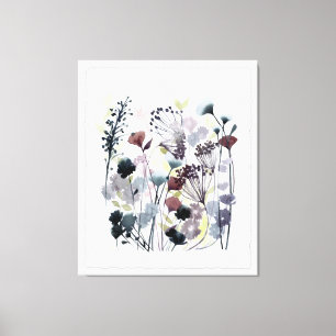 Swaying Florets II Canvas Print