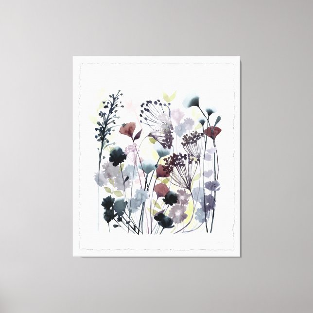 Swaying Florets II Canvas Print (Front)