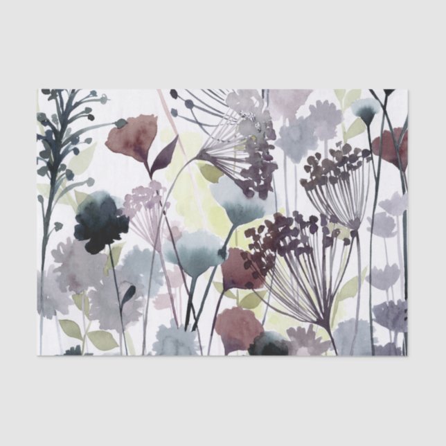 Swaying Florets II Tissue Paper (Front)