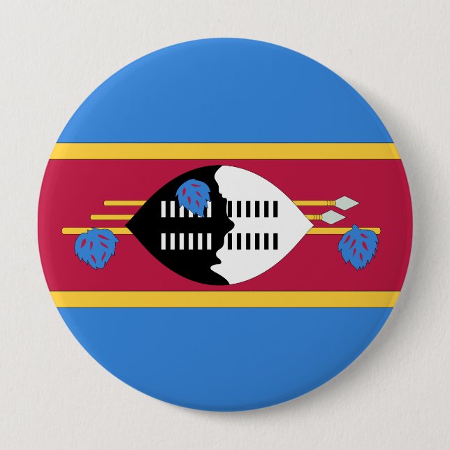 Swaziland 10 Cm Round Badge (Front)
