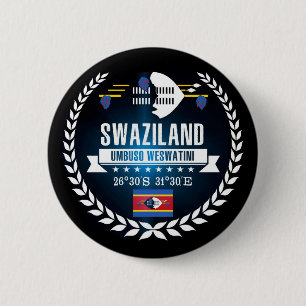 Swaziland 6 Cm Round Badge