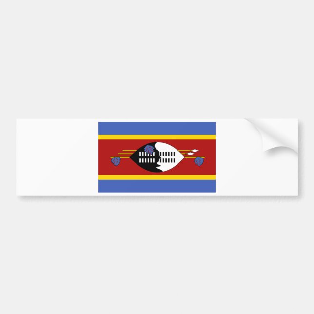 SWAZILAND BUMPER STICKER (Front)