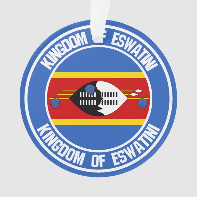 Swaziland ( Eswatini ) Round Emblem Ornament (Front)