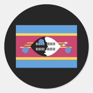 Swaziland Flag Classic Round Sticker