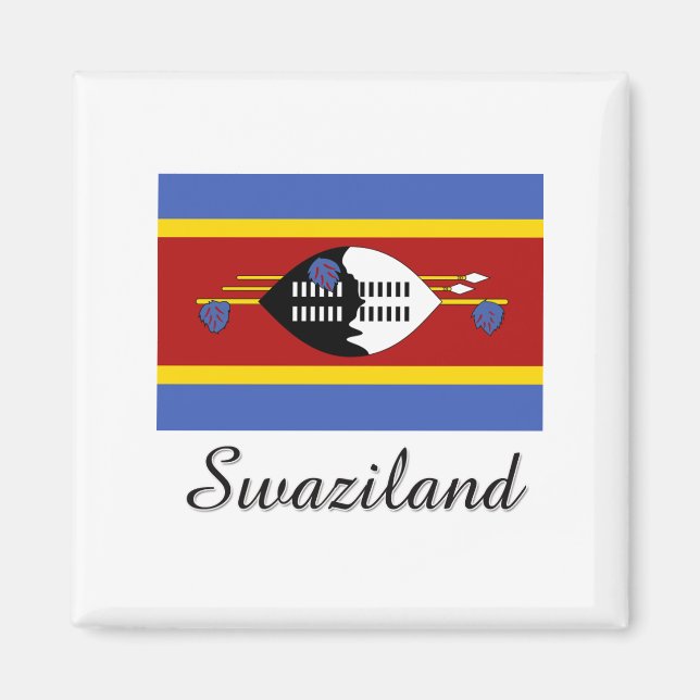 Swaziland Flag Design Magnet (Front)