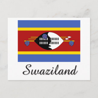 Swaziland Flag Design Postcard