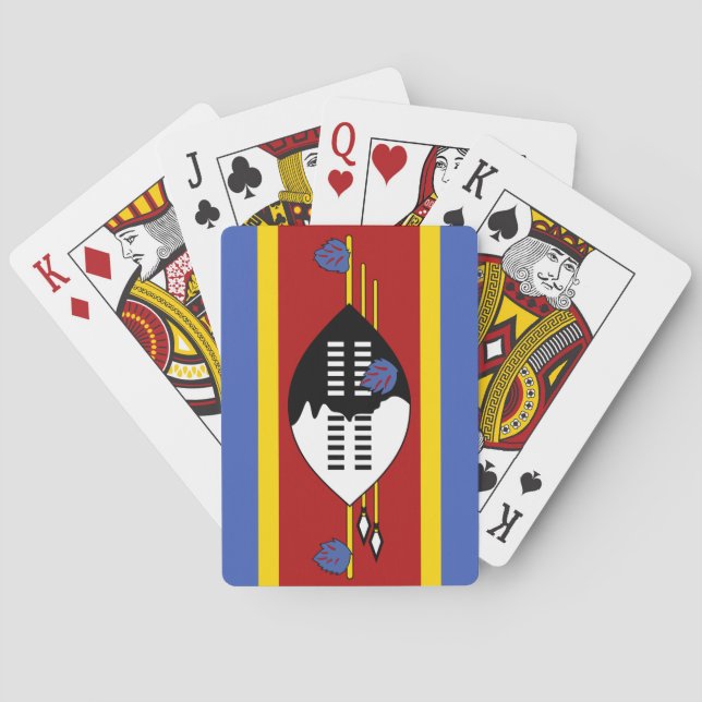 Swaziland Flag Games, Eswatini Playing Cards (Back)