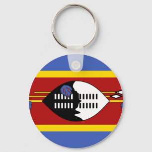 Swaziland Flag Key Ring