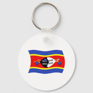 Swaziland Flag Keychain