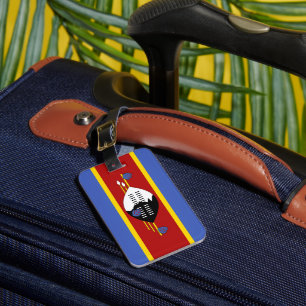 Swaziland flag luggage tag