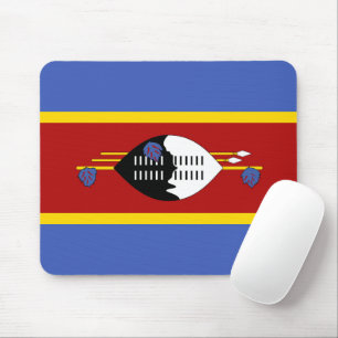 Swaziland flag mouse mat