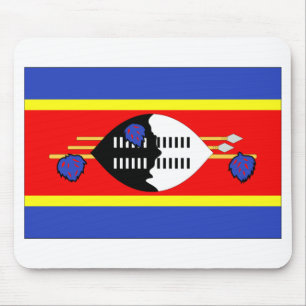 Swaziland Flag Mouse Mat