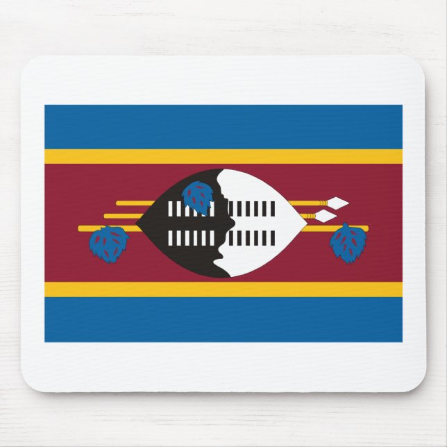 Swaziland Flag Mousepad (Front)