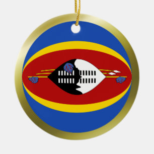 Swaziland Flag Ornament