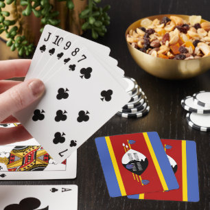 Swaziland flag playing cards