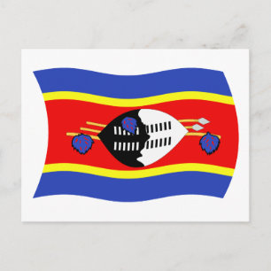 Swaziland Flag Postcard
