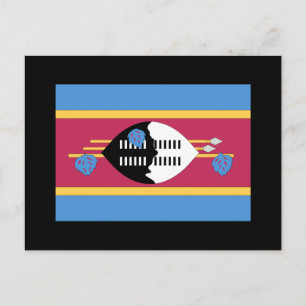 Swaziland Flag Postcard