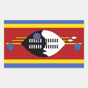 Swaziland Flag Rectangular Sticker