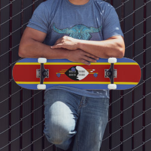 Swaziland flag skateboard