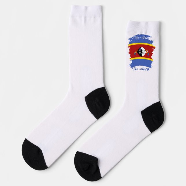 Swaziland flag socks (Left)