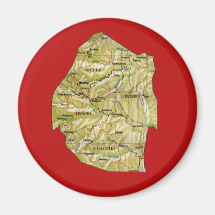 Swaziland Map Magnet