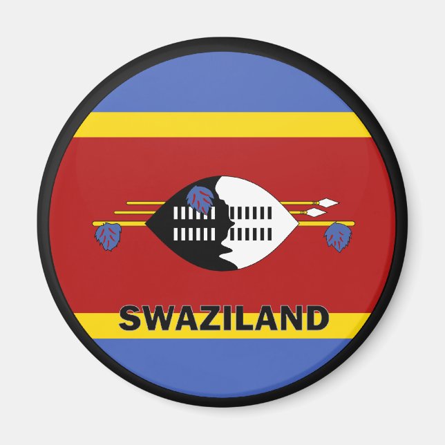 Swaziland Roundel quality Flag Magnet (Front)