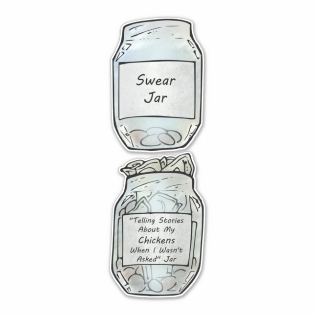 Swear Jar and Chicken Jar (Front)