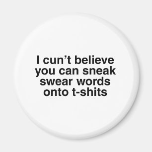Swear words magnet