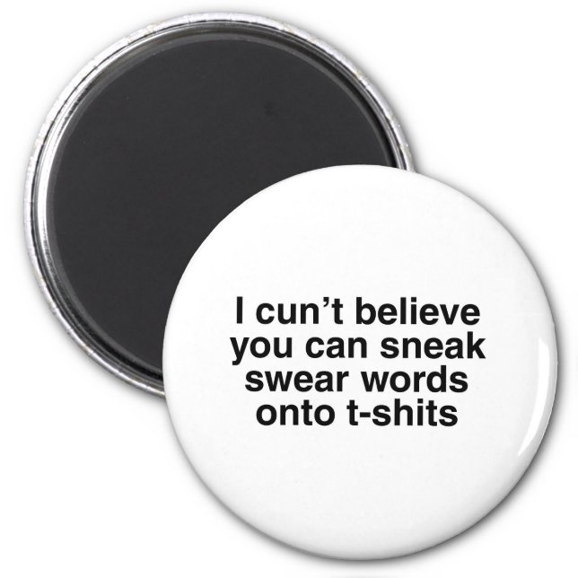 Swear words magnet (Front)