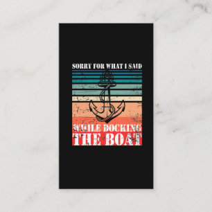 Swearing Captain Humour Sailing Boat Owner Business Card