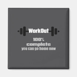 Sweat Activated Motivational Workout Complete Gym Magnet
