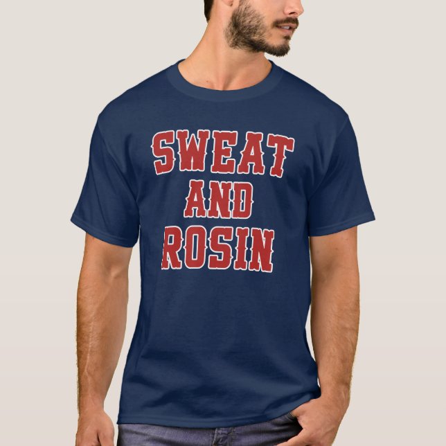 Sweat And Rosin - New York Baseball Player T-Shirt (Front)