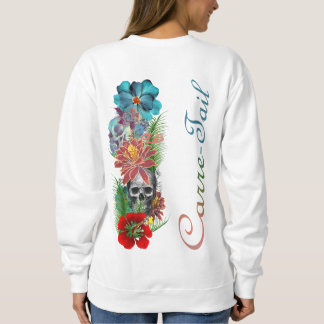Sweat cranes and flowers sweatshirt