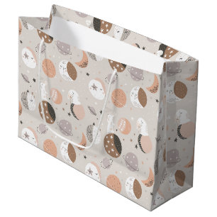 Sweat Dream Bunnies In Space Pattern Large Gift Bag