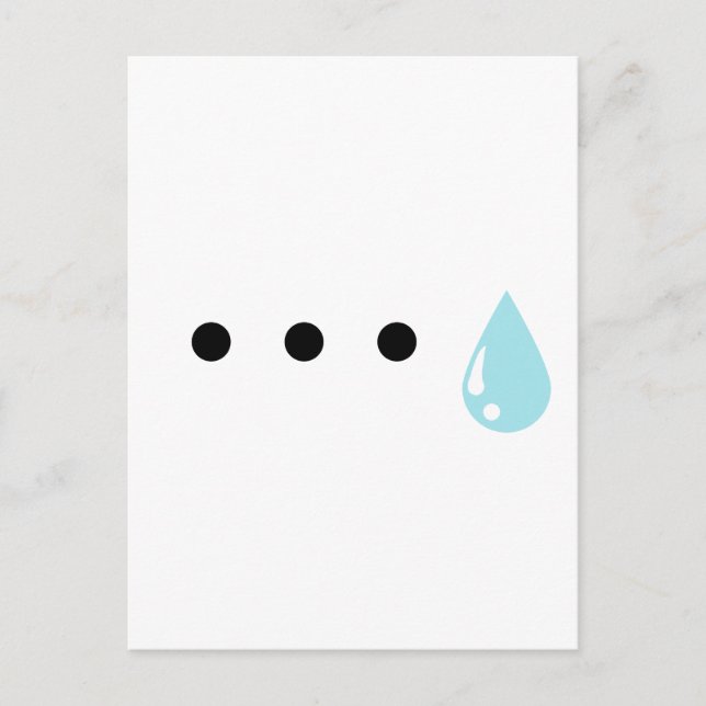 Sweat drop postcard (Front)