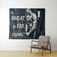 Sweat is Fat Crying Motivational Inspirational