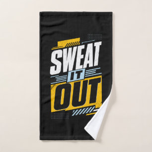 Sweat It Out – Motivational Fitness Hand Towel