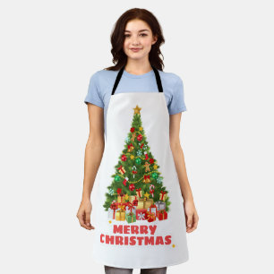 Sweat Merry And Bright Christmas Family Holiday    Apron