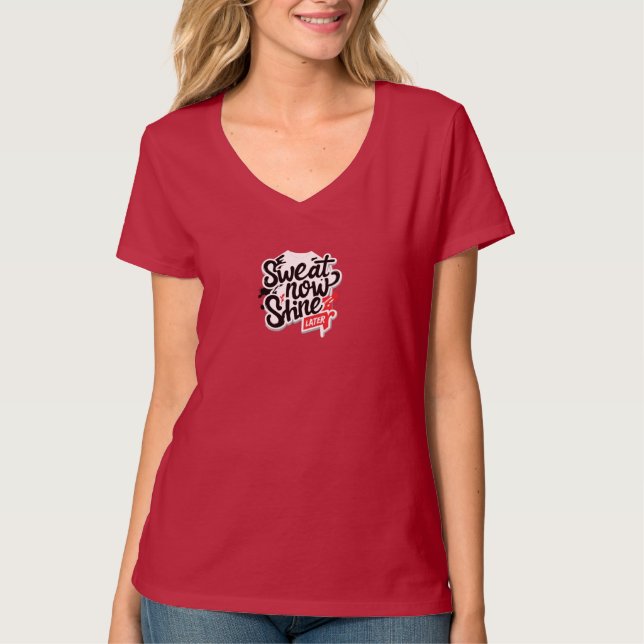 Sweat now Shine later T-Shirt (Front)