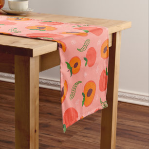 Sweat peach pattern short table runner